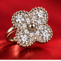 Ensemble Bague Et Bracelet Trèfle Argenté