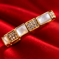 Ensemble Bague Et Bracelet Doré