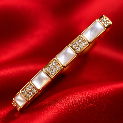 Ensemble Bague Et Bracelet Doré